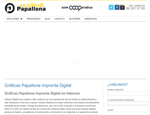 Tablet Screenshot of graficaspapallona.com
